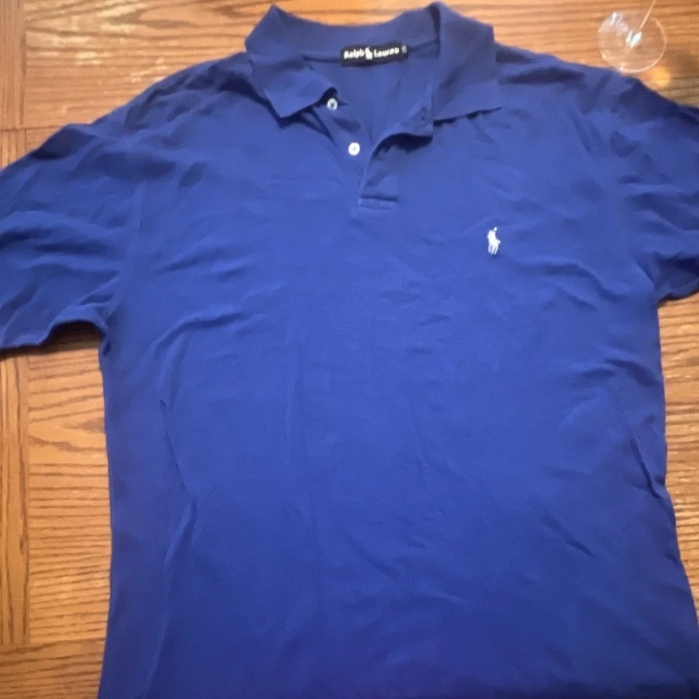 Ralph Lauren Men's Shirt Small Blue Short Sleeve Collared